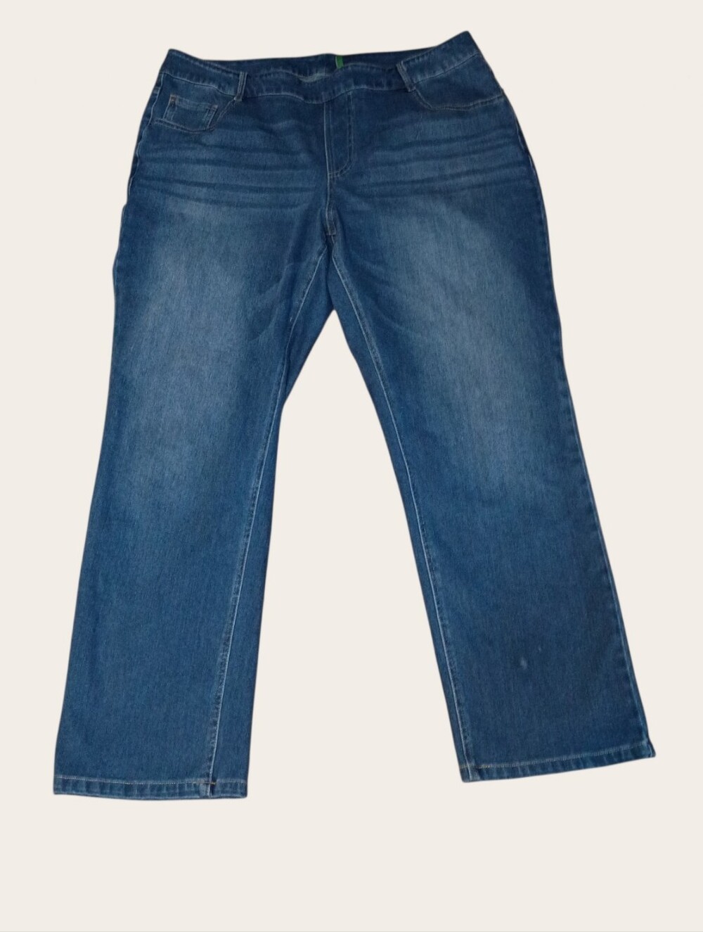 HALARA Women's Straight Leg Jeans - Dark Blue Wash Size 1X